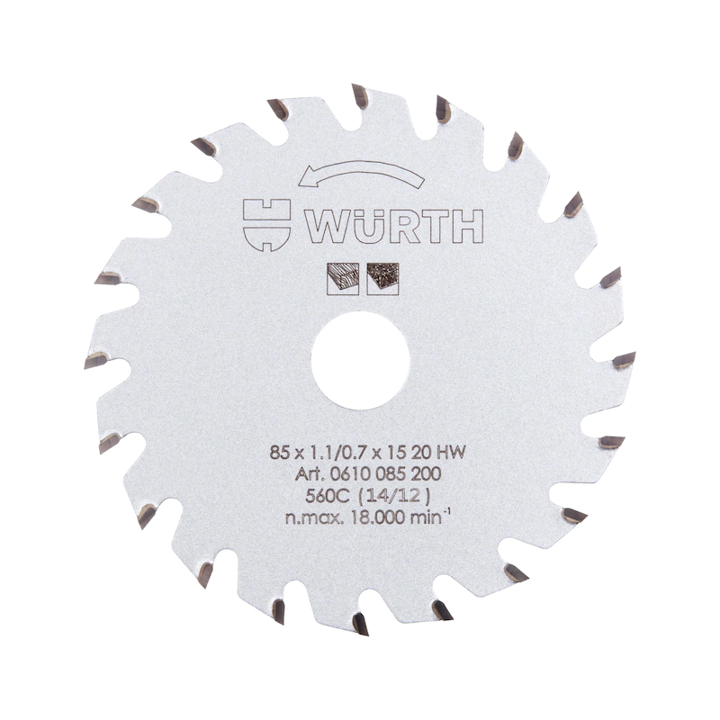 Kreissägeblatt Holz für Akku-Handkreissäge HKS 10-A/12-A