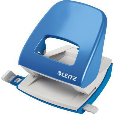 LEITZ Locher Leitz NeXXt 5008 8cm 30 Bl. (80 g/m²) mit Anschlagschiene hellblau