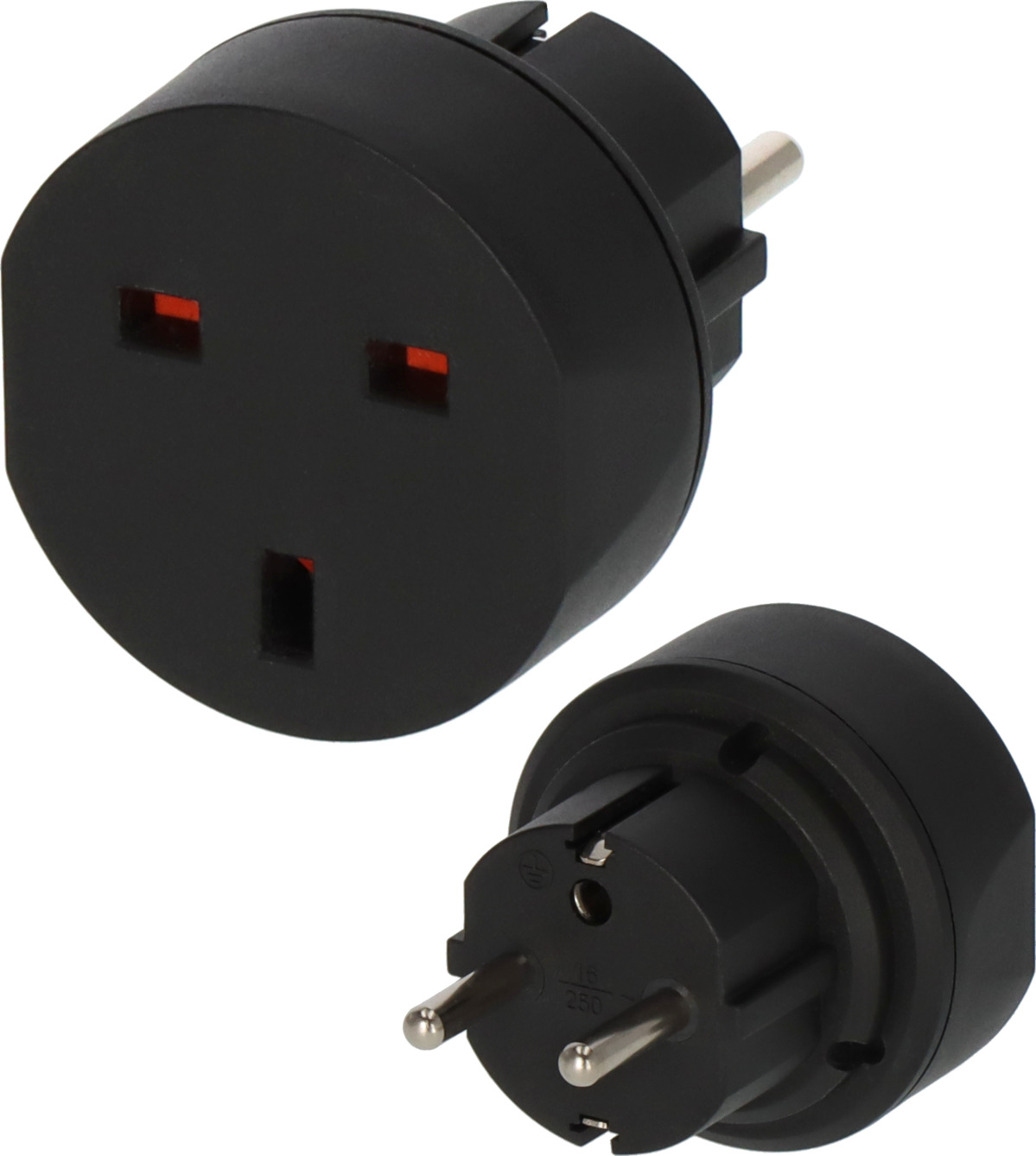 Reisestecker Adapter, Steckdosenadapter Reise (für Euro Steckdose und England Stecker)