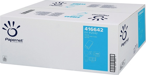 Falthandtuch 2-lag.weiß L.ca.240 mmxB.ca