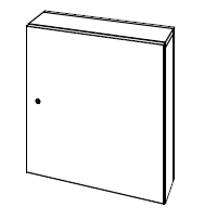 Elektrokastenverkleidung mit abschließbarer Tür I TH1678