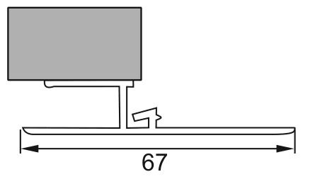 ADAPTERPROFIL CLIP-FIX 70 MM WEISS M.DÄMMUNG
