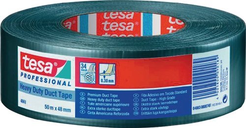 Gewebeband duct tape 4663 silber L.50m B