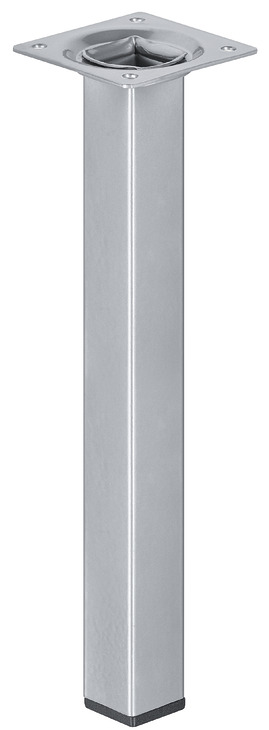 Möbelfuß mit Platte ohne Höheneinstellung mit Kunststoffgleiter  I TO196