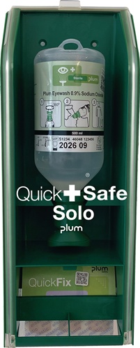 Augenspülstation QuickSafe Solo 0,5l+Pfl
