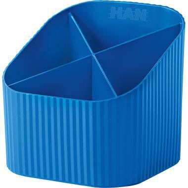 HAN Stifteköcher HAN Re-X-LOOP 11,1 x 10,5 x 11,1 cm (B x H x T) Polypropylen 100 % recycelt blau