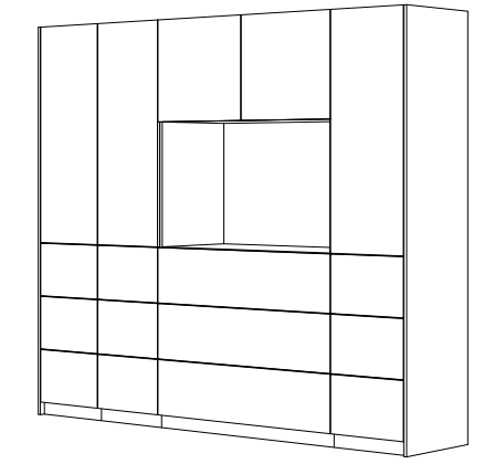 Schrankwand auf Maß gefertigt vom Tischler