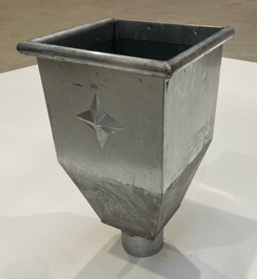 Zink Wasserfangkasten mit Stutzen Ø 100mm | ZWFKS100