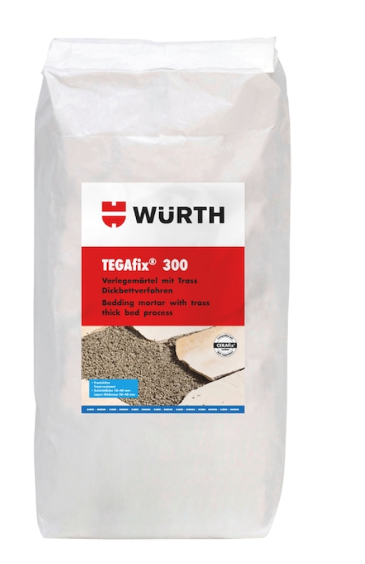 Trass-Verlegemörtel Dickbettverfahren TEGAfix 300 (25 kg)