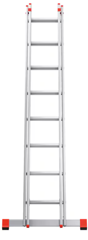 Alu-Schiebeleiter 2-teilig I 2x8 Stufen