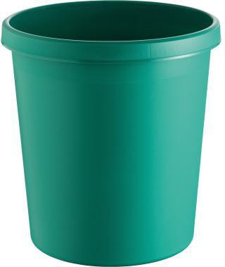 HELIT Papierkorb helit the german 31,5 x 33,1 cm (D. x H) 18l Polypropylen Farbe: grün 1 Sortierfach