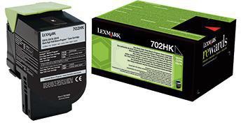 LEXMARK Toner Lexmark Originalzubehör 702HK ca. 4.000 Seiten schwarz