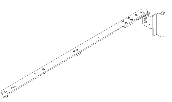 Scherenarm400sw RS sw s (VE=50) /RG149
