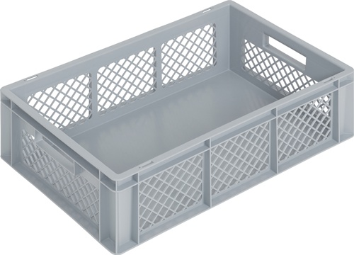 Transportbehälter L600xB400xH170mm grau