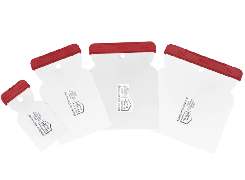 4.-tlg. Japanspachtel-Set Edelstahl