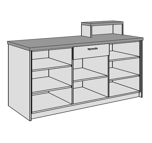 Verkaufstheke kompakt | Ausführung Links