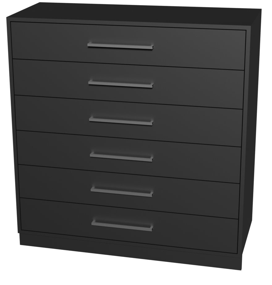 Sideboard "SET 475" mit Schubladen/ Hoch (in der Farbe Anthrazit)