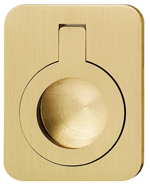 Muschelgriff Bootslook zum Klappen | runder Griff | Matt