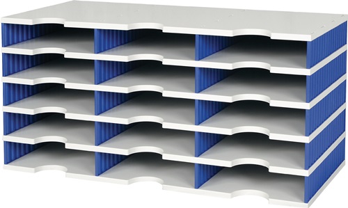 Sortierablage Trio 15 Fächer H363xB723xT