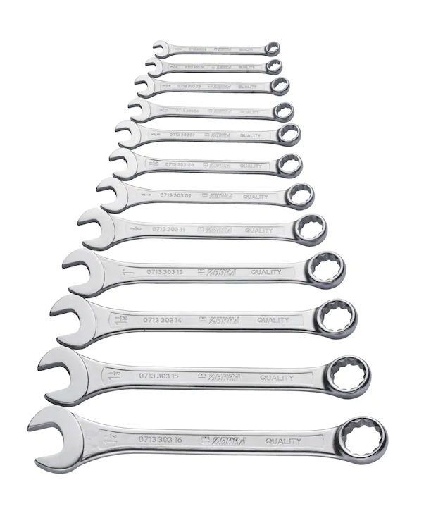 12.-tlg. Ringmaulschlüssel Sortiment kurze Form