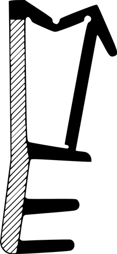 Fensterdichtung ADTPVB-1250-2K Nut 5mm F