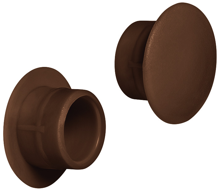 Ø 12mm Abdeckkappe für Blindbohrung | Sepiabraun (VE 500)