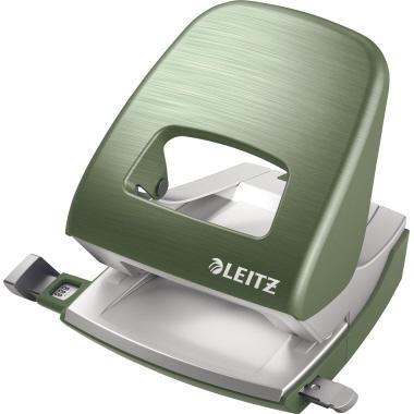 LEITZ Locher Leitz NeXXt Style 5006 8cm 30 Bl. (80 g/m²) mit Anschlagschiene seladon grün