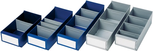 Regalkasten L400xB160xH100/112mm blau PS