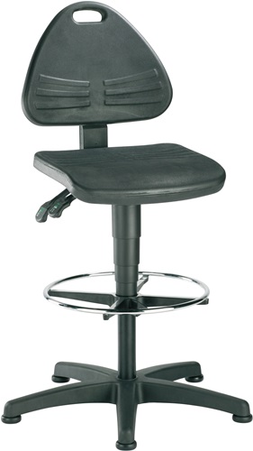 Arbeitsdrehstuhl ISITEC Bodengleiter+Fuß
