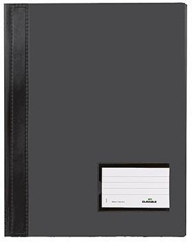 DURABLE Schnellhefter DURABLE DURALUX® TRANSLUZENT DIN A4 Überbreite PVC schwarz