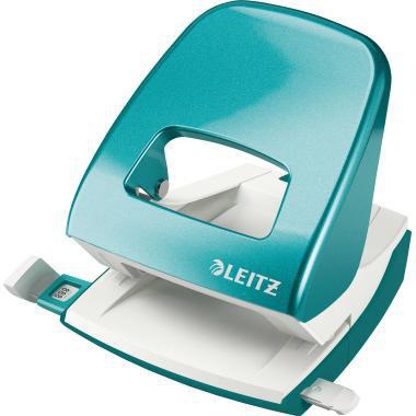 LEITZ Locher Leitz NeXXt WOW 5008 8cm 30 Bl. (80 g/m²) mit Anschlagschiene eisblau
