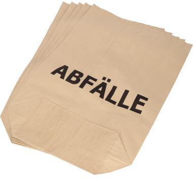 NEUTRALWARE Müllsack 55 x 85+20 cm (B x H) 70l Papier natronbraun 25 St./Pack.