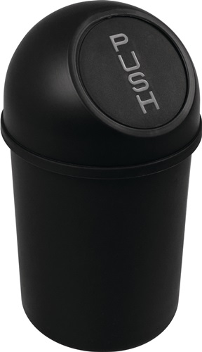 Abfallbehälter H375xØ214mm 6l schwarz HE