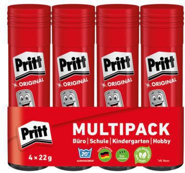 PRITT Klebestift Pritt Original Multipack nicht nachfüllbar 4 x 22 g/Pack.