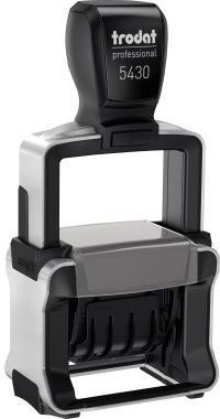 TRODAT Datumstempel trodat® 5430/L 41 x 24 mm (B x H) EINGEGANGEN BEZAHLT GEBUCHT 3 Druckzeilen blau/rot