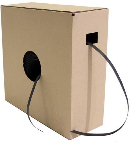 TRANSPAK Umreifungsband im Spenderkarton Breite 12,7mm Stärke 0,5mm Länge 1000m PP schwarz