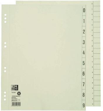 OXFORD Trennblatt Oxford DIN A4 Kraftkarton chamois schwarz 100 St./Pack.