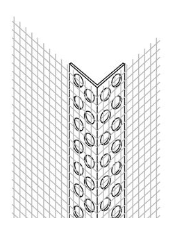 Gewebeeckwinkel 10x15cm Machenweite 4x4mm länge 250cm