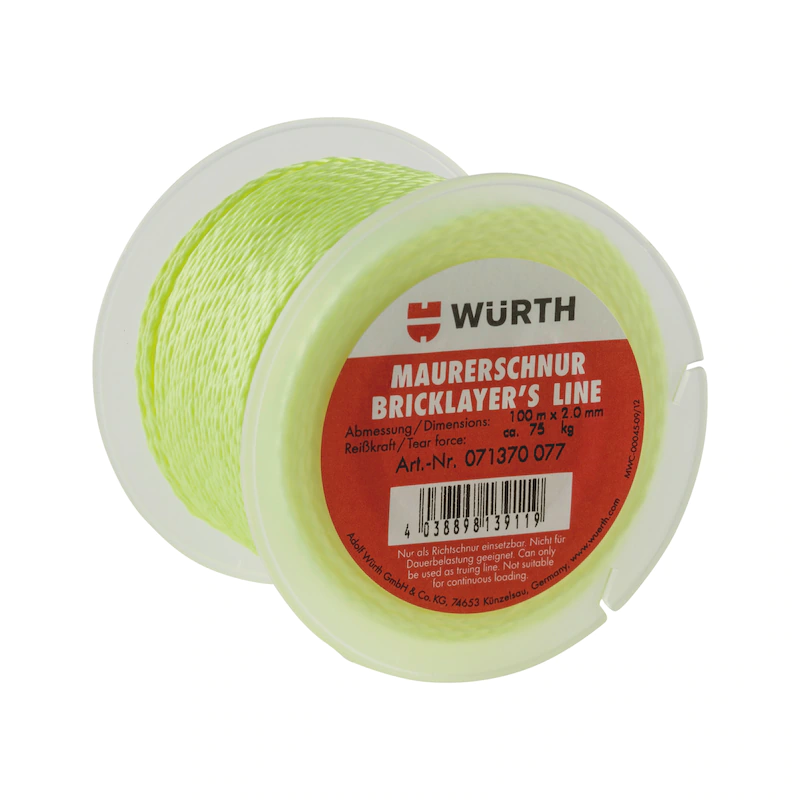 Maurerschnur 100m fluoreszierend von Würth