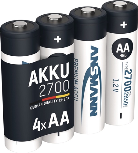 Akkuzelle 1,2 V 2700 mAh R6-AA-Mignon HR
