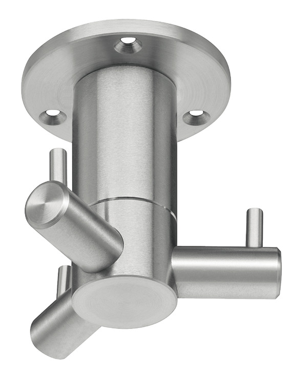 Deckenhaken - mit 3 Haken, drehbar