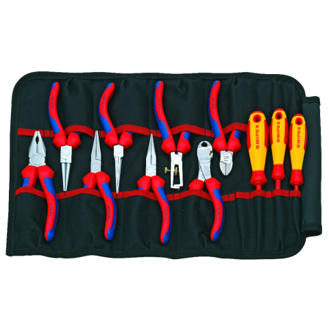 KNIPEX Werkzeug-Rolltasche 11-teilig