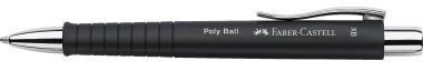 FABER-CASTELL Kugelschreiber Faber-Castell Poly Ball 0,6mm XB blau dokumentenecht Farbe des Schaftes: schwarz