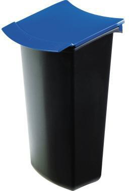 HAN Abfalleinsatz HAN MONDO HAN Papierkorb MONDO 1840 15,8 x 28,4 x 12,4 cm (B x H T) inkl. 50 Müllbeutel Polypropylen schwarz/blau