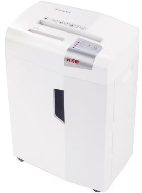 HSM Aktenvernichter HSM® shredstar X13 P-4 Papier Heftklammern Büroklammern Kreditkarten CDs/DVDs Partikelschnitt weiß/silber
