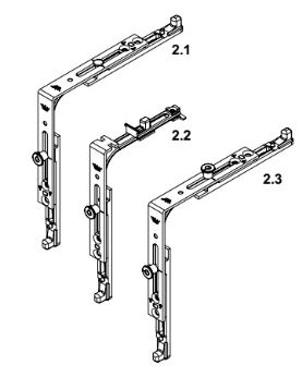 Eckumlenkung Standard mit 1 Pilzzapfen/ RG193