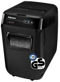 FELLOWES Aktenvernichter Fellowes® AutoMaxT 200M P-5 Papier Heftklammern Kreditkarten Partikelschnitt 10 Bl. manuell 200 Bl.