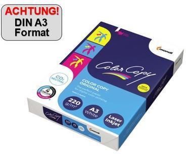 COLOR COPY Kopierpapier Color Copy DIN A3 220g/m² elementar chlorfrei gebleicht holzfrei weiß 250 Bl./Pack.