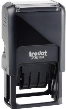 TRODAT Datumstempel trodat® Printy Dater 4750/L 41 x 24 mm (B x H) BEZAHLT 3 Druckzeilen blau/rot
