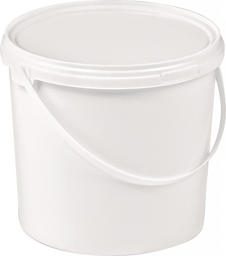 Eimer 3l PP weiß Bügelgr.u.Stülpdeckel D